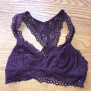 Plum Racerback Bralette